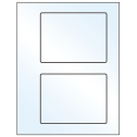 5.5" x 4.125" Crystal Clear Rectangular Sheet Labels