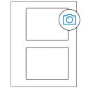 5.5" x 4.125" Photo Gloss Rectangular Sheet Labels