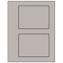 5.5" x 4.125" Gray Rectangular Sheet Labels