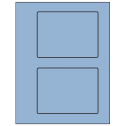 5.5" x 4.125" Pastel Blue Rectangular Sheet Labels
