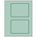 5.5" x 4.125" Pastel Green Rectangular Sheet Labels
