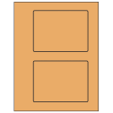 5.5" x 4.125" Pastel Orange Rectangular Sheet Labels