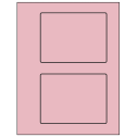 5.5" x 4.125" Pastel Pink Rectangular Sheet Labels