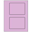 5.5" x 4.125" Pastel Purple Rectangular Sheet Labels