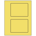 5.5" x 4.125" Pastel Yellow Rectangular Sheet Labels