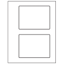 5.5" x 4.125" White Rectangular Sheet Labels