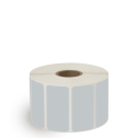 2" x 1" Gray - Thermal Transfer Labels - 1" Core - Removable Adhesive