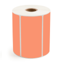 4" x 2" Orange - Direct Thermal Labels - 1" Core - Acrylic