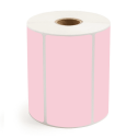 4" x 2" Pink - Thermal Transfer Labels - 1" Core - Freezer Grade Adhesive