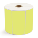 4" x 2" Chartreuse - Direct Thermal Labels - 1" Core / 5" Outer Diameter - Acrylic