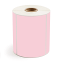 4" x 3" Pink - Direct Thermal Labels - 1" Core - Freezer Grade Adhesive