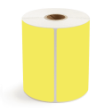 4" x 8" Yellow - Thermal Transfer Labels - 1" Core - Acrylic