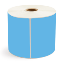 4" x 6" Dark Blue - Direct Thermal Labels - 1" Core / 5" Outer Diameter (No Perf) - Freezer Grade Adhesive