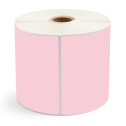 4" x 6" Pink - Thermal Transfer Labels - 1" Core / 5" Outer Diameter (No Perf) - Freezer Grade Adhesive