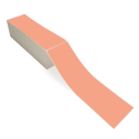 4" x 13" Fluorescent Orange - Thermal Transfer Labels - Fanfold - Removable Adhesive
