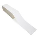 4" x 13" White - Direct Thermal Labels - Fanfold - Freezer Grade Adhesive