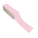 4" x 3" Pink - Direct Thermal Labels - Fanfold