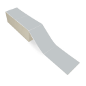 4" x 6" Gray - Direct Thermal Labels - Fanfold - Removable Adhesive