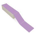 4" x 6.5" Grape - Thermal Transfer Labels - Fanfold - Removable Adhesive