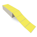 5" x 3" Yellow - Direct Thermal Labels - Fanfold - Freezer Grade Adhesive