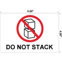 Do Not Stack - Preprinted Labels