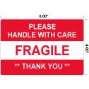 Fragile Handle With Care - Preprinted Labels