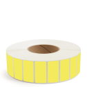 2" x 1" Yellow - Thermal Transfer Labels - 3" Core - Removable Adhesive
