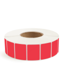 2" x 1.5" Red - Thermal Transfer Labels - 3" Core - Removable Adhesive