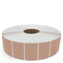 3" x 2" Brown - Direct Thermal Labels - 3" Core / 12" Outer Diameter (No Perf) - Freezer Grade Adhesive