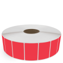 3" x 2" Red - Direct Thermal Labels - 3" Core / 12" Outer Diameter (No Perf) - Removable Adhesive