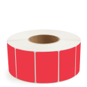 3" x 2" Red - Direct Thermal Labels - 3" Core - Removable Adhesive