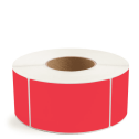 3" x 5" Red - Thermal Transfer Labels - 3" Core (No Perf) - Freezer Grade Adhesive
