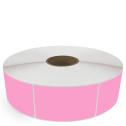3" x 5" Hot Pink - Thermal Transfer Labels - 3" Core / 12" Outer Diameter (No Perf) - Removable Adhesive