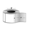 3" x 5" White - Direct Thermal Labels - 3" Core