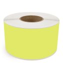 4" x 510' Continuous Feed Chartreuse - Direct Thermal Labels - 3" Core - Removable Adhesive