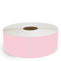 4" x 10" Pink - Thermal Transfer Labels - 3" Core / 12" Outer Diameter (No Perf) - Freezer Grade Adhesive