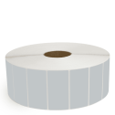 4" x 2" Gray - Direct Thermal Labels - 3" Core / 12" Outer Diameter (No Perf) - Removable Adhesive