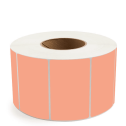 4" x 2.5" Fluorescent Orange - Thermal Transfer Labels - 3" Core - Freezer Grade Adhesive