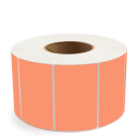 4" x 2.5" Orange - Thermal Transfer Labels - 3" Core - Removable Adhesive
