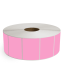 4" x 3" Hot Pink - Thermal Transfer Labels - 3" Core / 12" Outer Diameter (No Perf) - Removable Adhesive