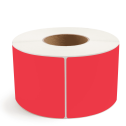 4" x 6.5" Red - Direct Thermal Labels - 3" Core - Removable Adhesive