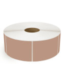 4" x 5" Brown - Direct Thermal Labels - 3" Core / 12" Outer Diameter (No Perf) - Removable Adhesive