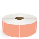 4" x 5" Fluorescent Orange - Direct Thermal Labels - 3" Core / 12" Outer Diameter (No Perf) - Freezer Grade Adhesive