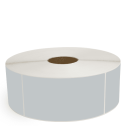 4" x 8" Gray - Thermal Transfer Labels - 3" Core / 12" Outer Diameter (No Perf) - Freezer Grade Adhesive