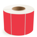 5" x 3" Red - Thermal Transfer Labels - 3" Core - Acrylic