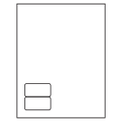 2.5" x 1.25"  Sheet Label