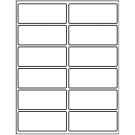4" x 1.625"  Sheet Label