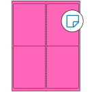4" x 5"  Sheet Label