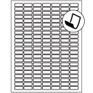 1" x 0.375"  Sheet Label