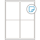 4" x 5"  Sheet Label